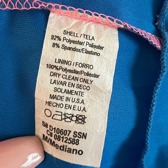 💗 Y2K Vintage Hot Pink Lace Cut out Mini Dress , Size: M - Picture 10 of 14